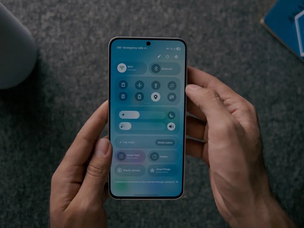 کنترل سنتر گوشی Galaxy S25 FE