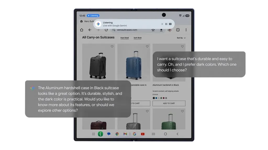 gemini in galaxy z fold 7