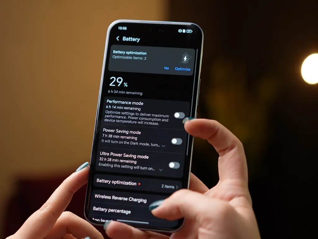 ماندگاری باتری گوشی Honor 400 Pro