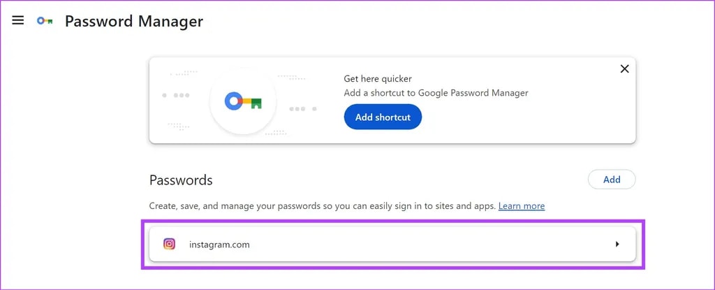 یافتن رمز عبور فعلی اینستاگرام در دسکتاپ