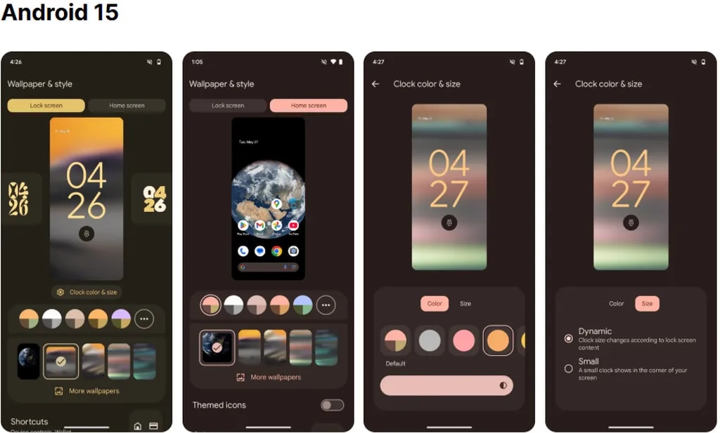 شخصی‌سازی صفحه قفل 