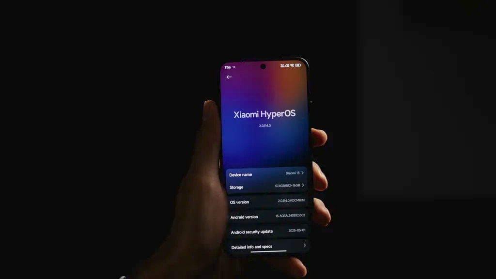 رابط کاربری گوشی شیائومی ۱۵