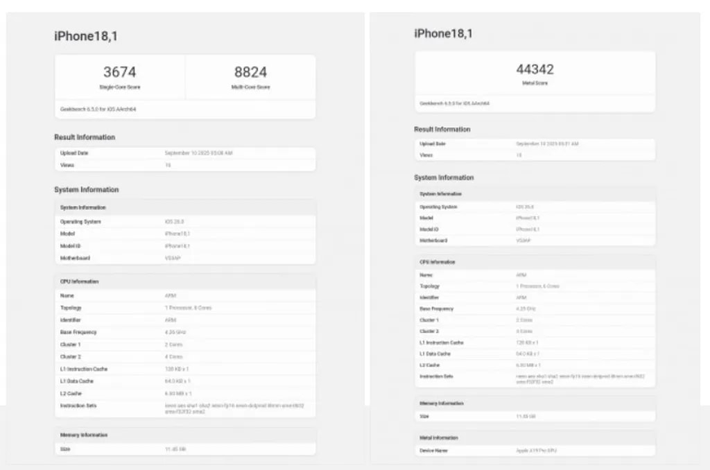 بنچمارک آیفون ۱۷ پرو
