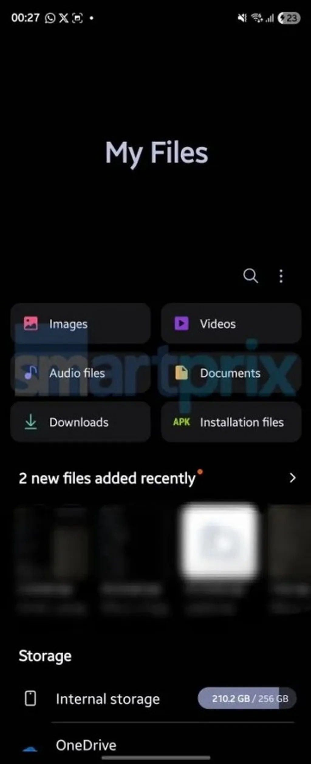 برنامه My Files