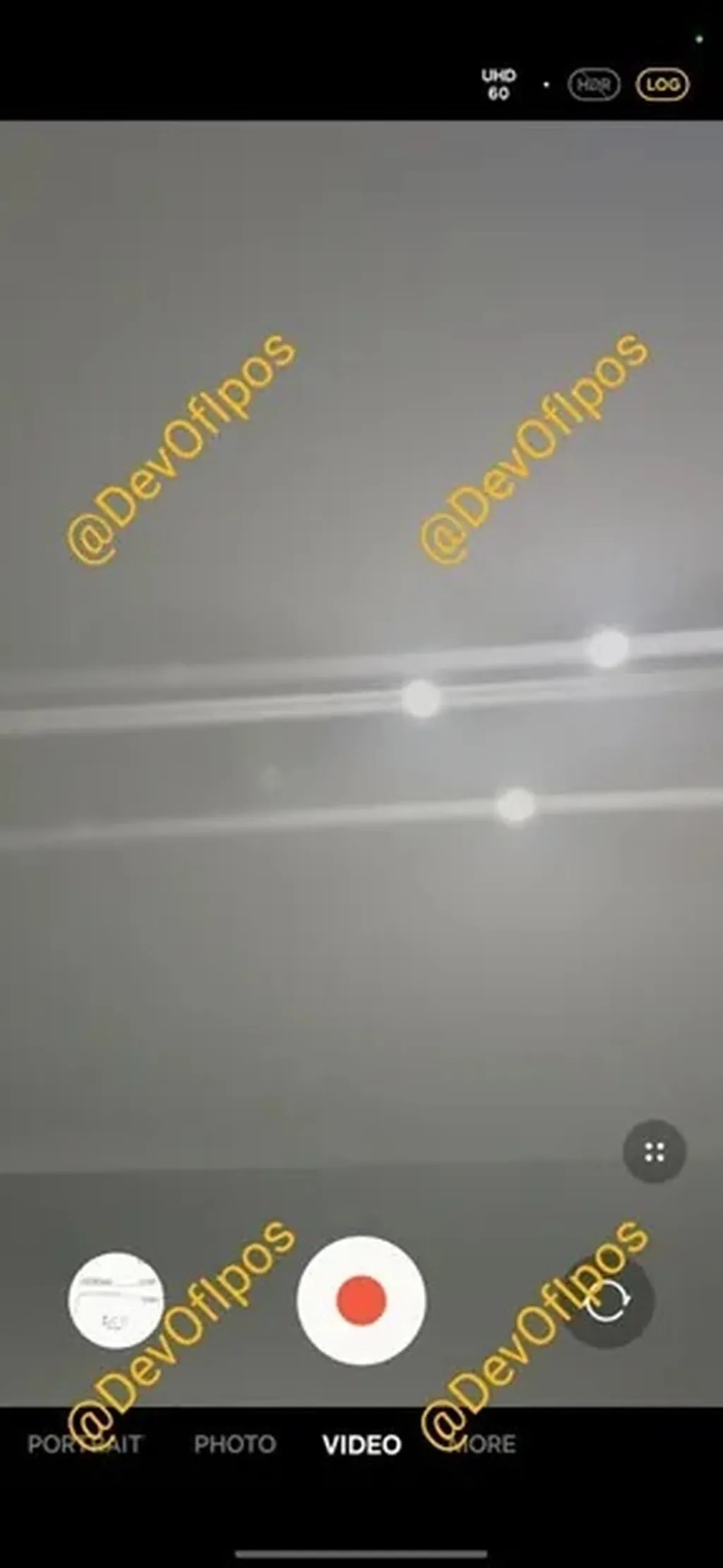 فیلم‌برداری log در حالت ویدیو