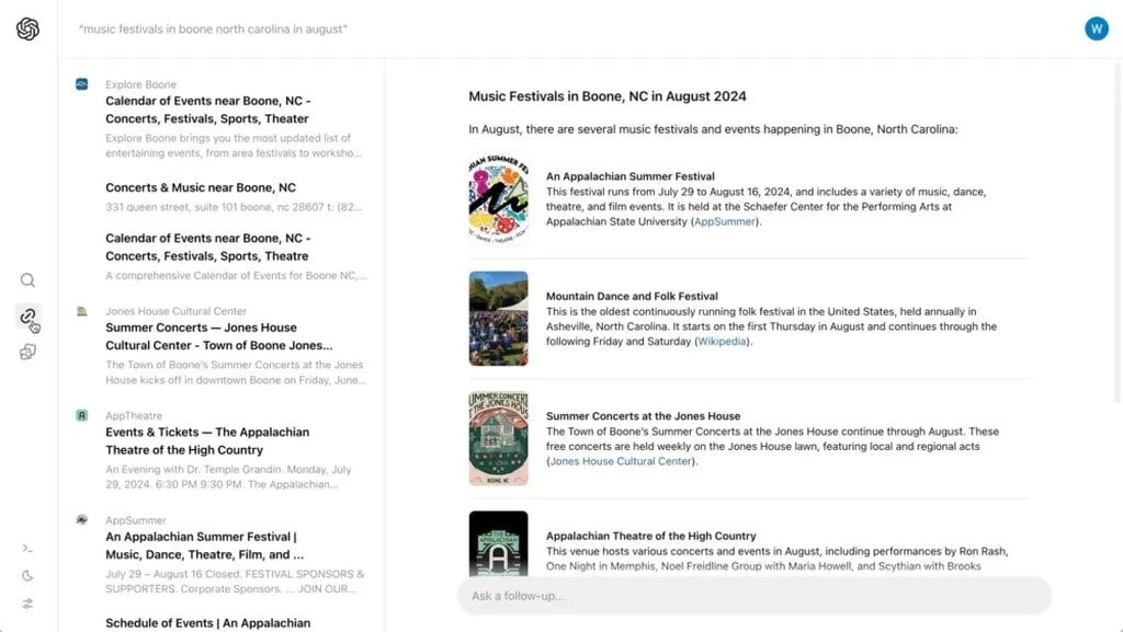 موتور جستجو SearchGPT