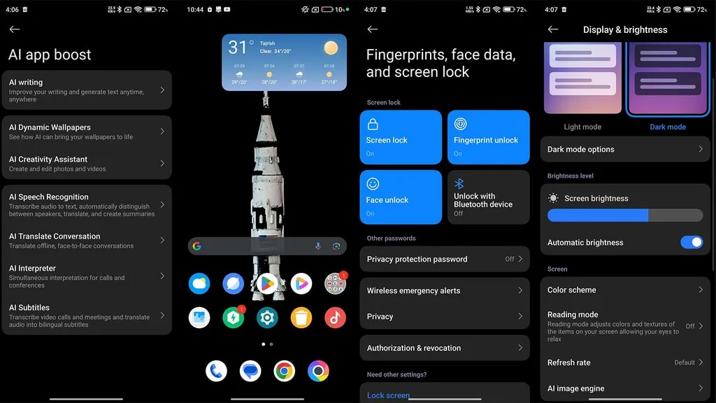رابط کاربری پوکو ایکس ۷ پرو