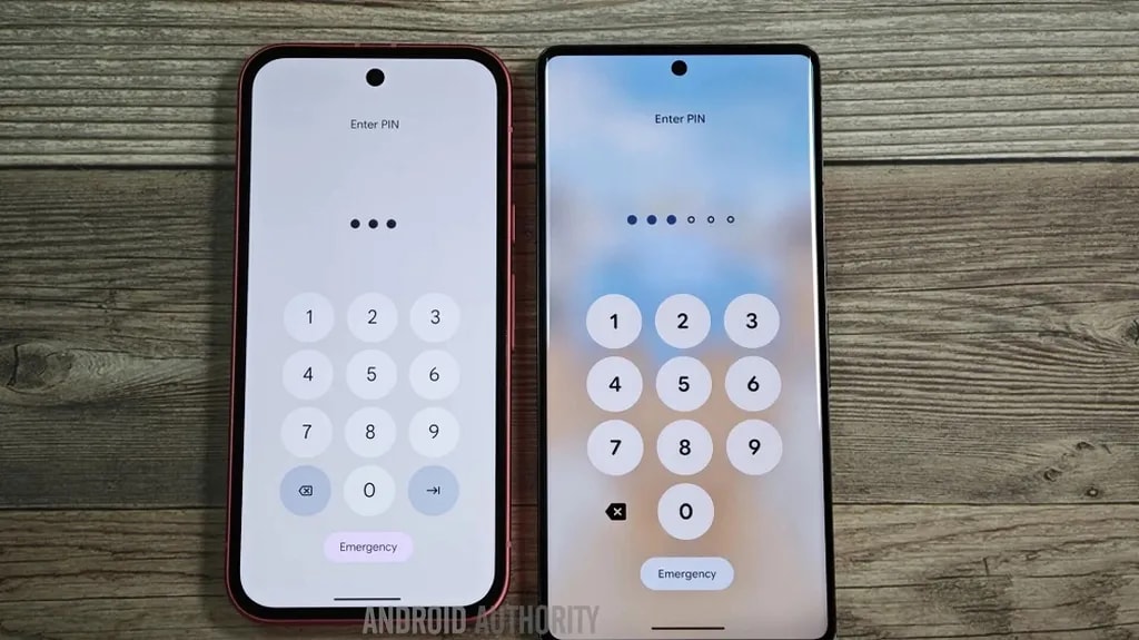 رمزعبور در صفحه قفل اندروید ۱۵