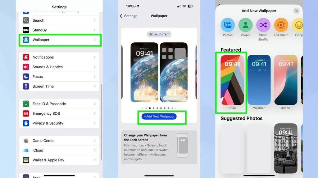 والپیپر جدید iOS 18.5