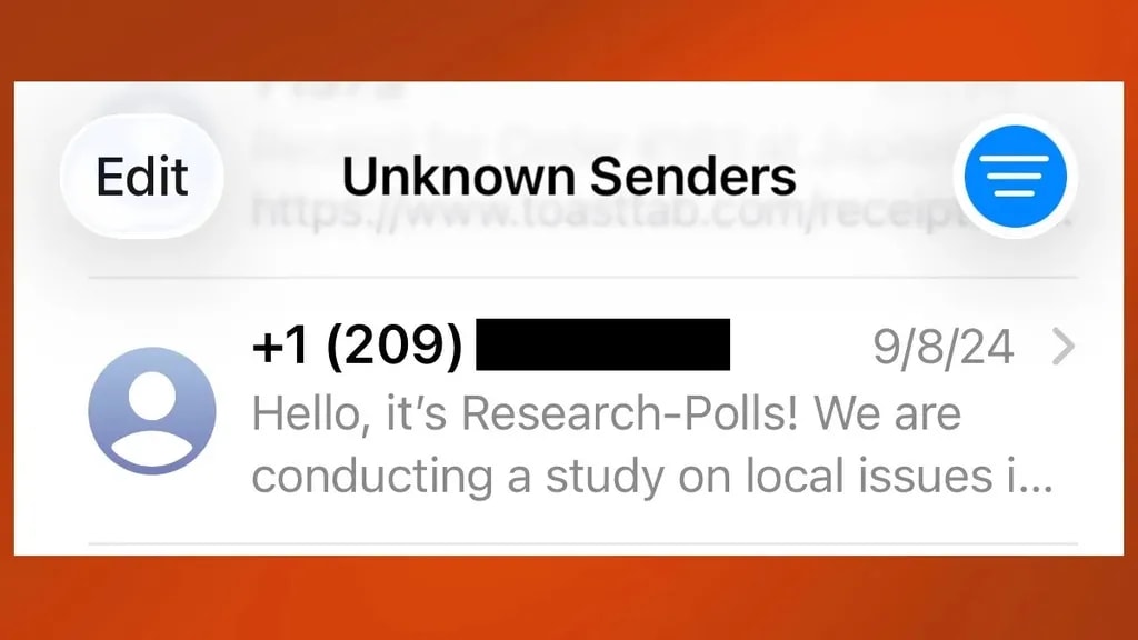ویژگی پیام‌های ناشناس ios 26