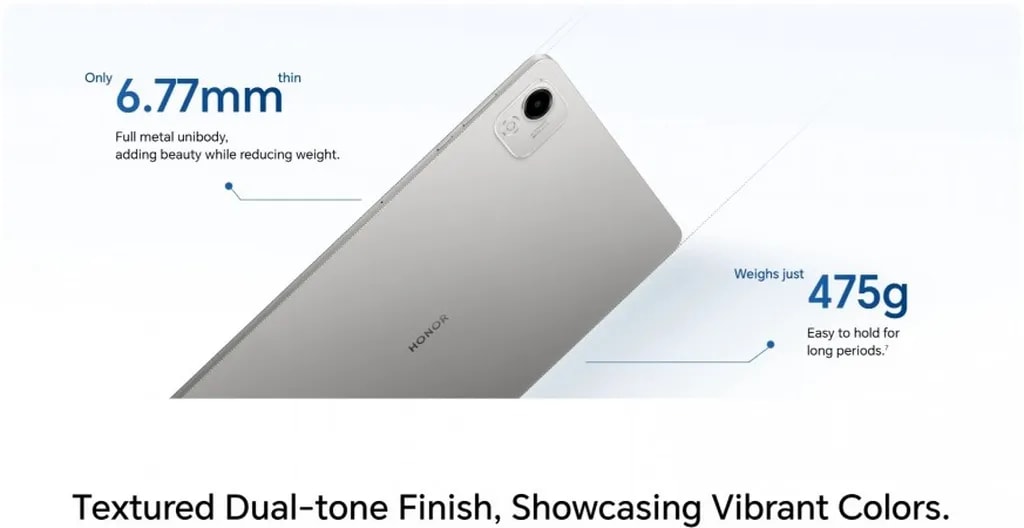 وزن و ضخامت آنر پد X9a