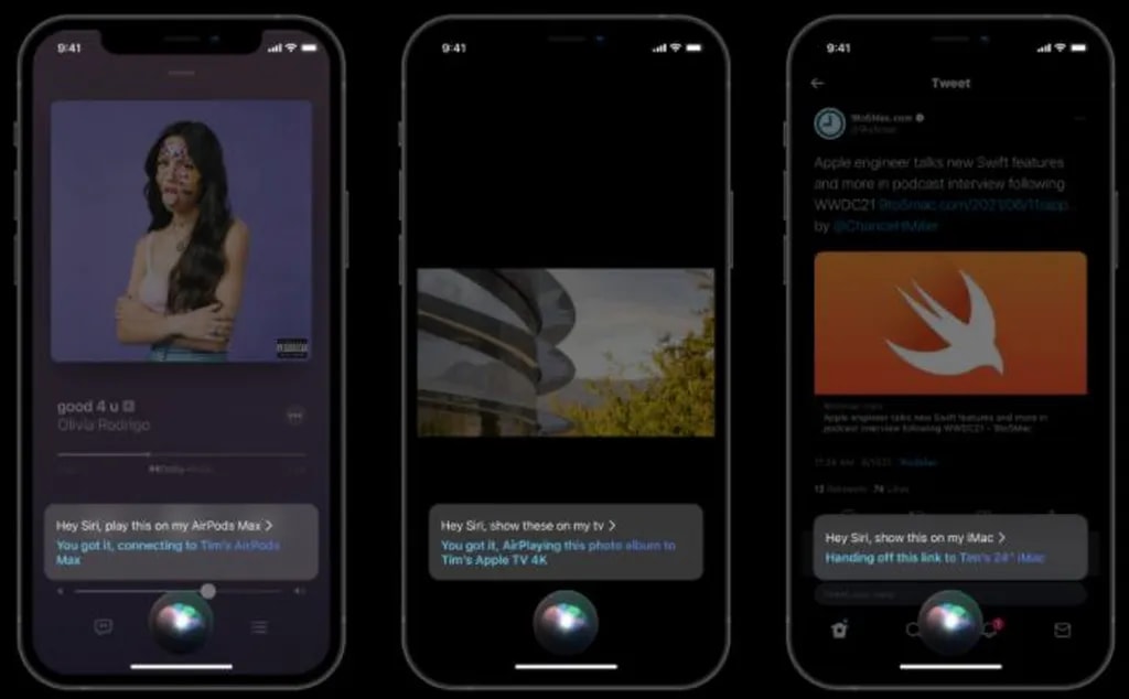 ویژگی‌های جدید سیری در طرح مفهومی آی او اس 16