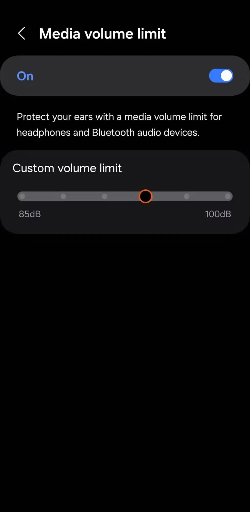 محدودیت حجم صدای رسانه