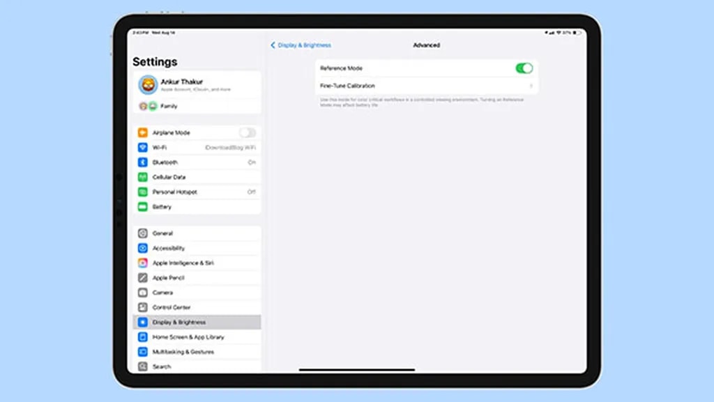 حالت Reference در آیپدها