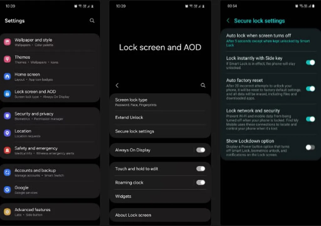 Samsung Phone features