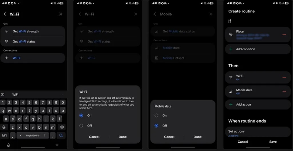 مدیریت خودکار اتصال به وای‌فای
