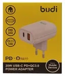 شارژر دیواری 20 وات بودی مدل AC339VEW-2