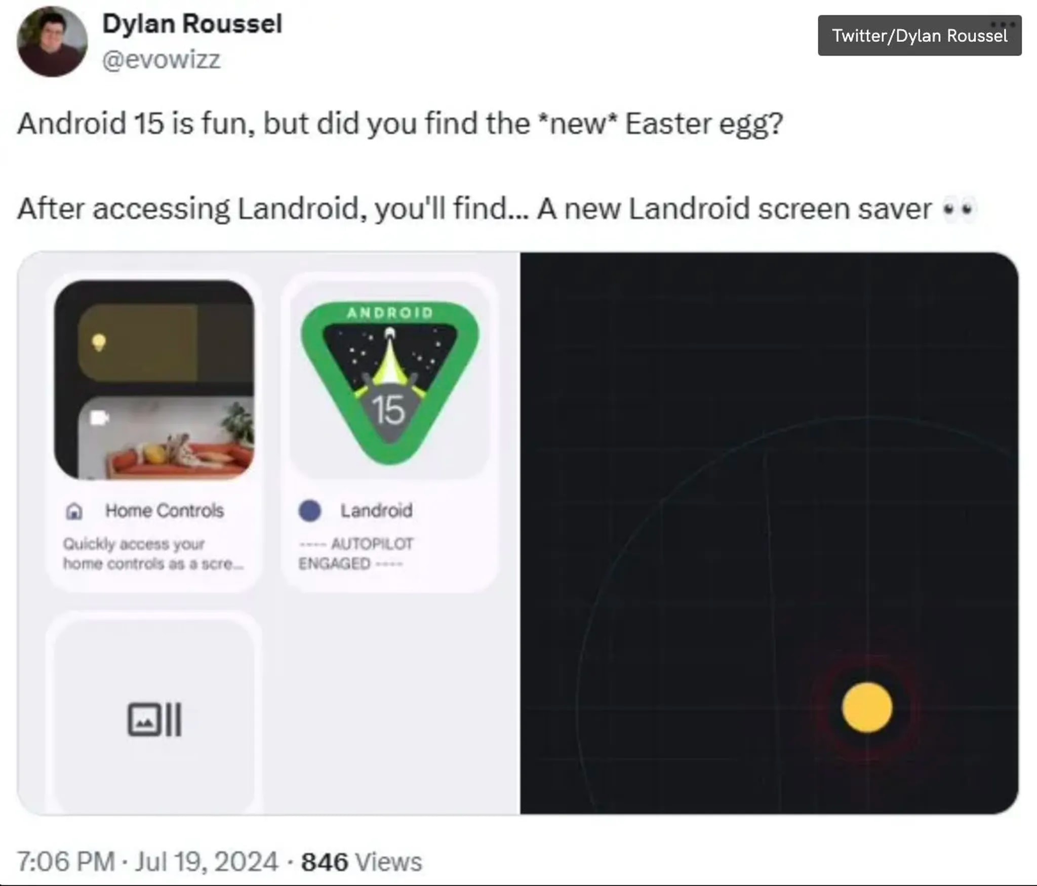 دیلن روسل، مهندس نرم‌افزار سایت ۹to5Google