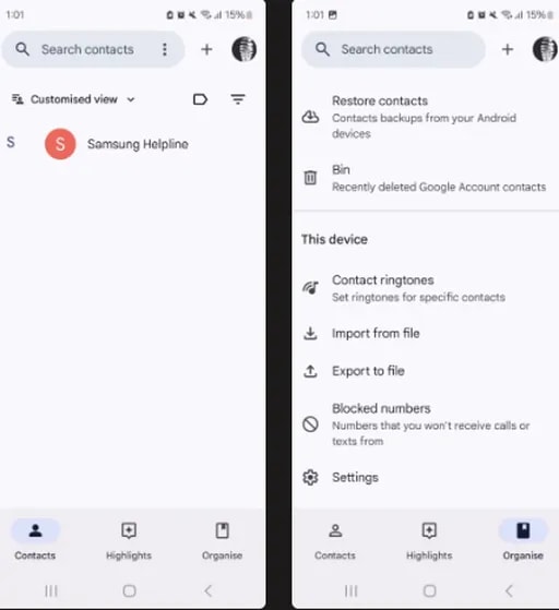  برنامه مخاطبین 