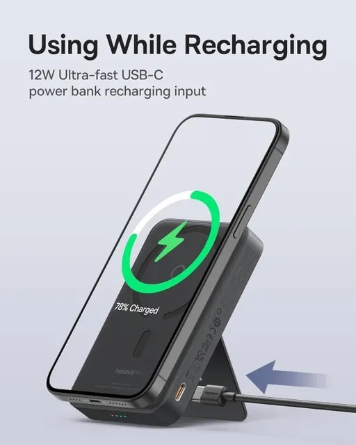 پاوربانک باسئوس مدل MagPro ظرفیت ۵۰۰۰ میلی‌آمپر-3