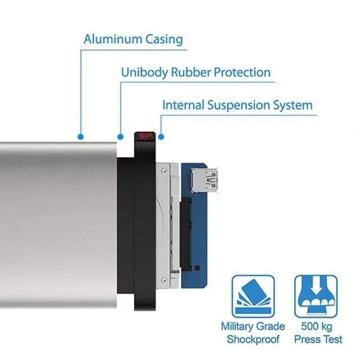 هارد اکسترنال سیلیکون پاور مدل Armor A85 ظرفیت 1 ترابایت-6