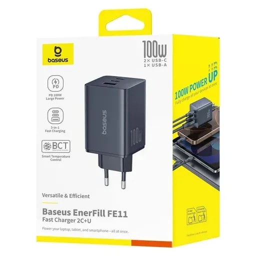 شارژر دیواری 100 وات باسئوس مدل EnerFill FE11-2