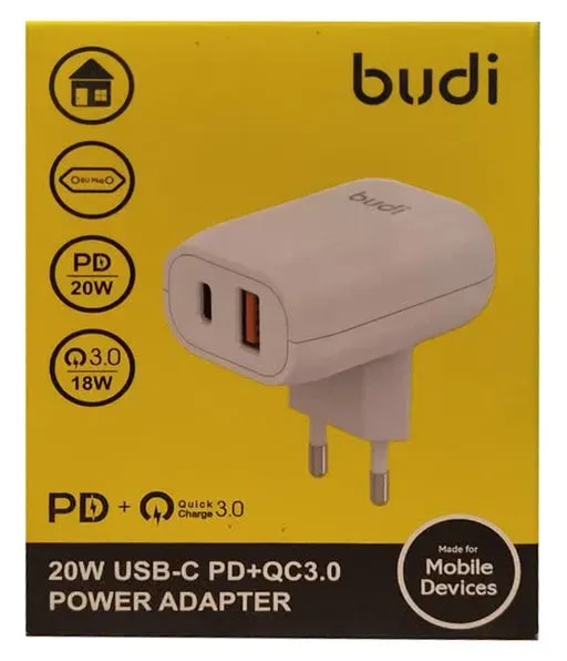 شارژر دیواری 20 وات بودی مدل AC339VEW-2
