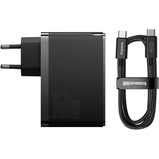 شارژر دیواری 160 وات باسئوس مدل GaN5 Pro-1