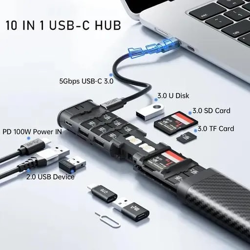 کارت خوان حافظه 10 کاره بودی مدل DC568B-1