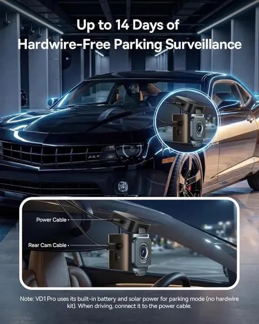 دوربین ثبت وقایع خودرو باسئوس مدل PrimeTrip VD1 Pro Dash Cam 4K-3