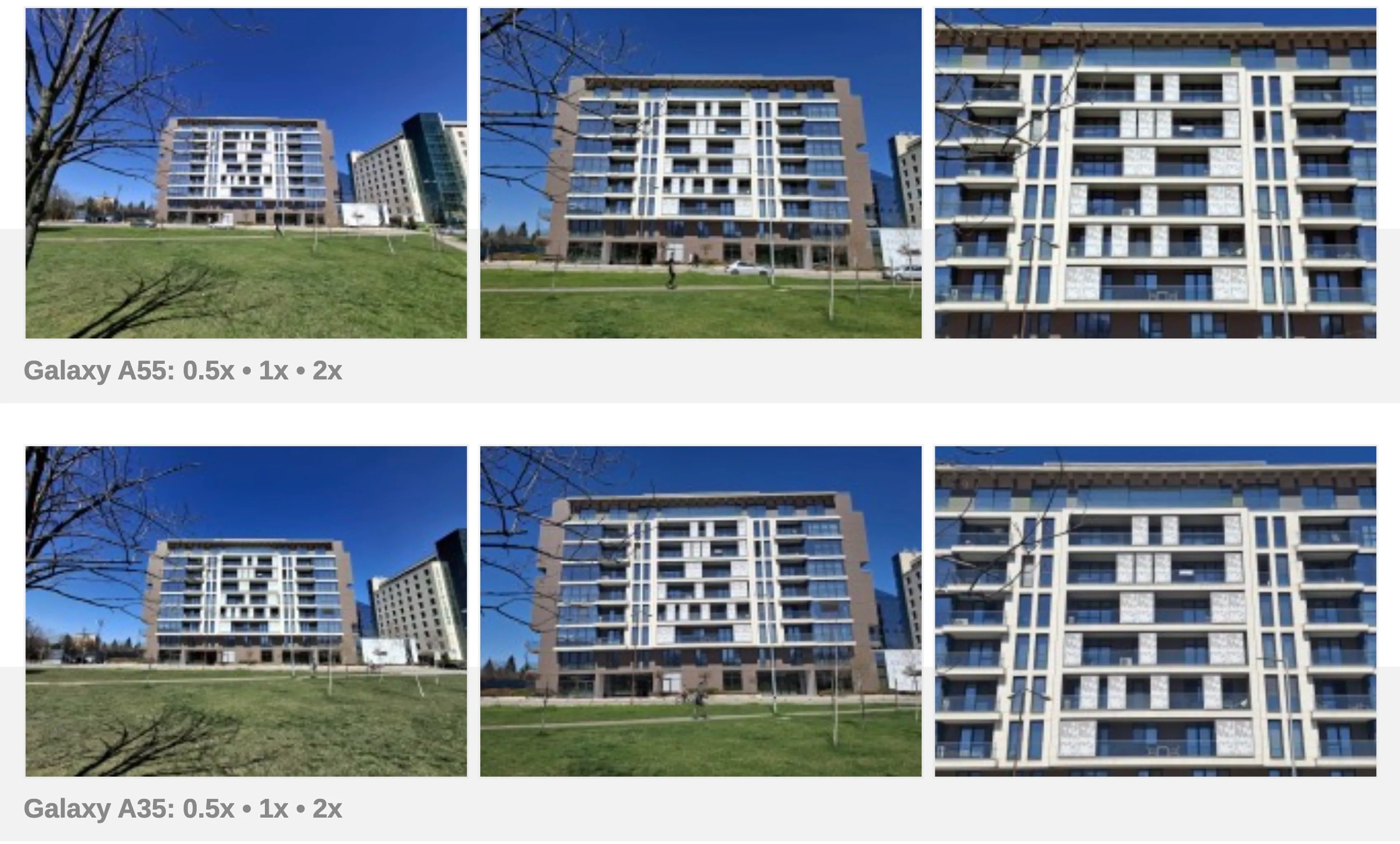 کیفیت تصویر گلکسی A55 در برابر گلکسی A35