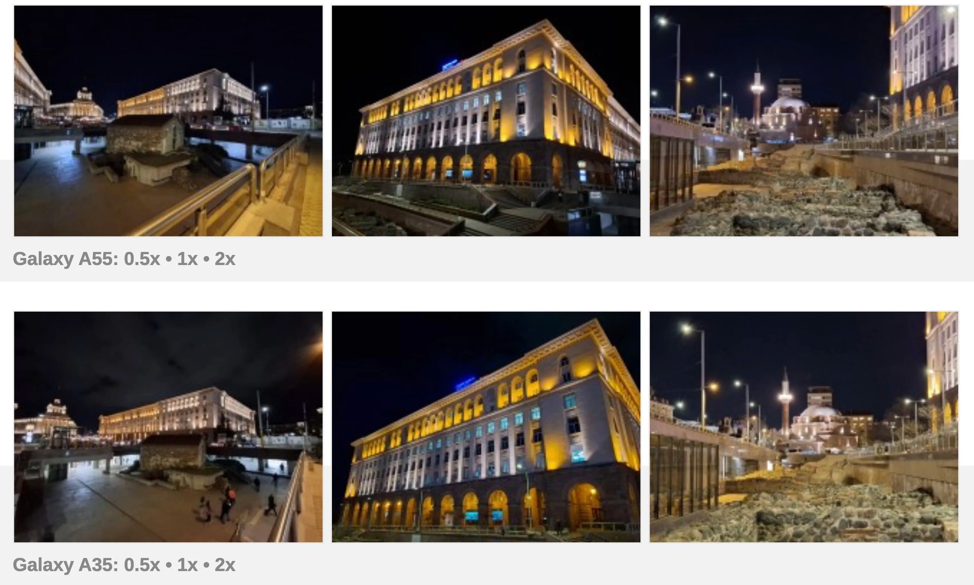 کیفیت فیلمبرداری Samsung Galaxy A55 در مقابل Samsung Galaxy A35