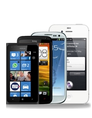 مقایسه صفحه نمایش iPhone5، Galaxy S III، One Xو Lumia 900