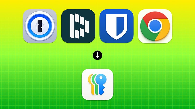 انتقال پسوردها از اپلیکیشنهای مختلف به Passwords اپل