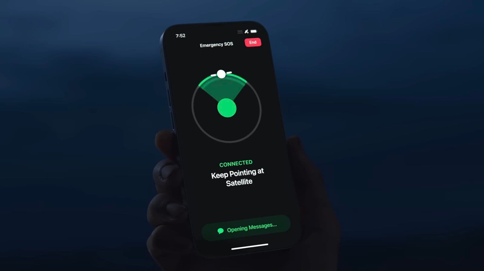 ویژگی پشتیبانی اتصال به ماهواره برای زمانهای اضطراری