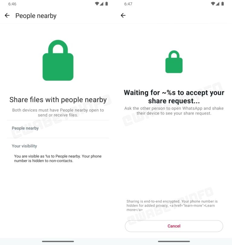 اشتراکگذاری فایل بین گوشیهای اندرویدی و آیاواس توسط واتساپ