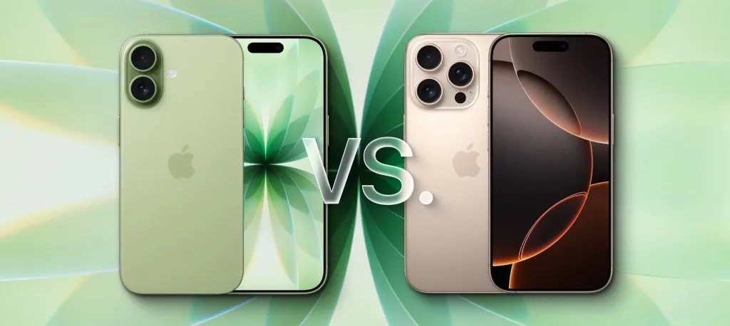 آیفون ۱۷ در کنار آیفون ۱۶ پرو