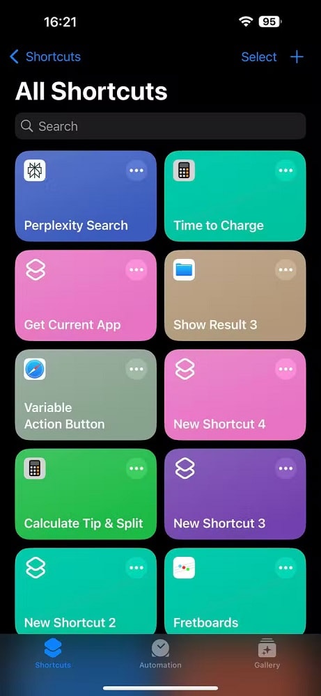 برنامه Shortcuts آیفون
