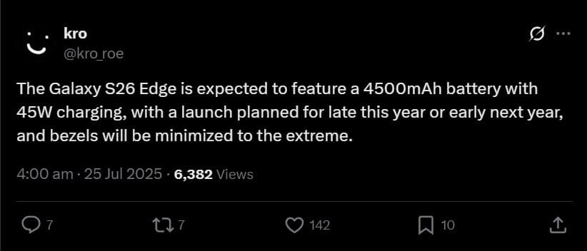 گزارش بهبودهای گلکسی اس ۲۵ اج