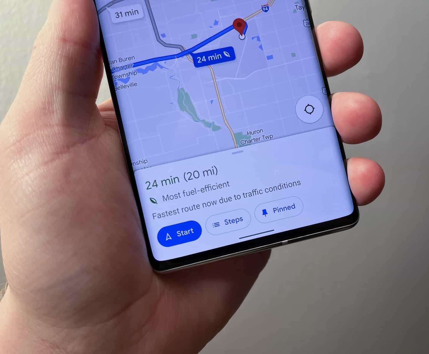 ذخیره کردن مسیر در گوگلمپ روی گوشی