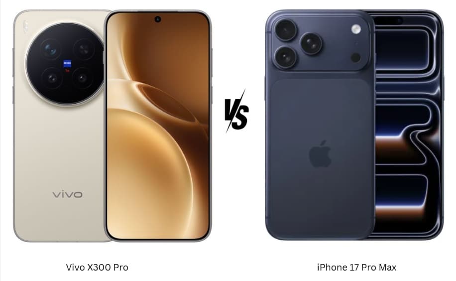 مقایسه آیفون ۱۷ پرو مکس و ویوو X300 پرو