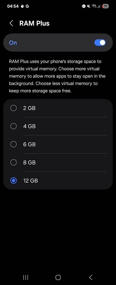 قابلیت RAM Plus آپدیت One UI 8