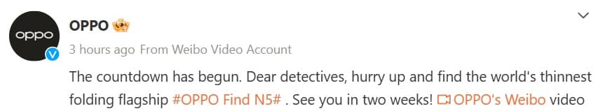 زمان رونمایی از اوپو فایند N5