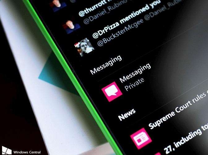 نسخه جدید ویندوز موبایل مایکروسافت نوتیفیکیشنها را از غریبهها مخفی میکند!