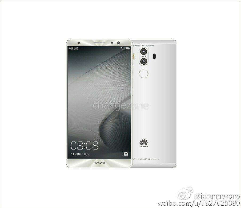 رندر های میت 9 هوآوی در رنگهای جدید و زیبا