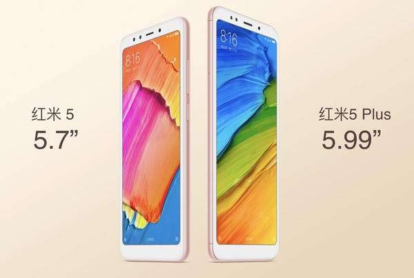 میانرده Redmi 5 و Redmi 5 Plus شیائومی با طراحی بدون لبه معرفی شد