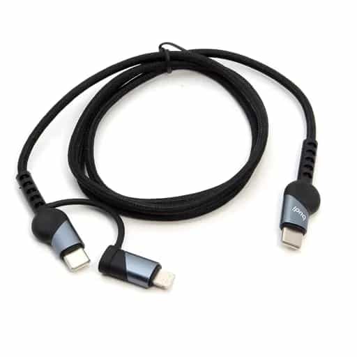 کابل شارژ کنفی USB-C به USB-C / لایتنینگ بودی مدل DC231TTL10B
