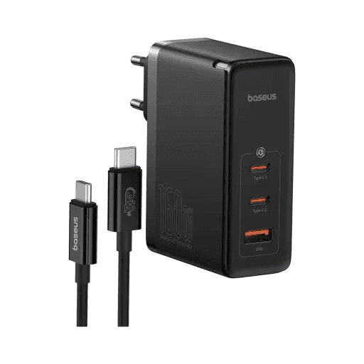 شارژر دیواری 160 وات باسئوس مدل GaN5 Pro