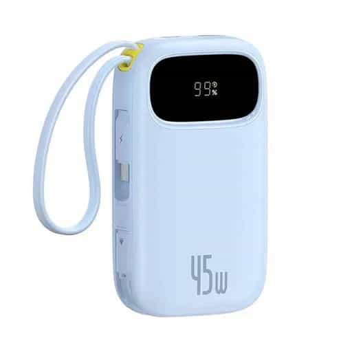 پاوربانک 22.5 وات باسئوس مدل EnerFill FM11 Ultra Mini Magnetic ظرفیت 10000 میلیآمپر