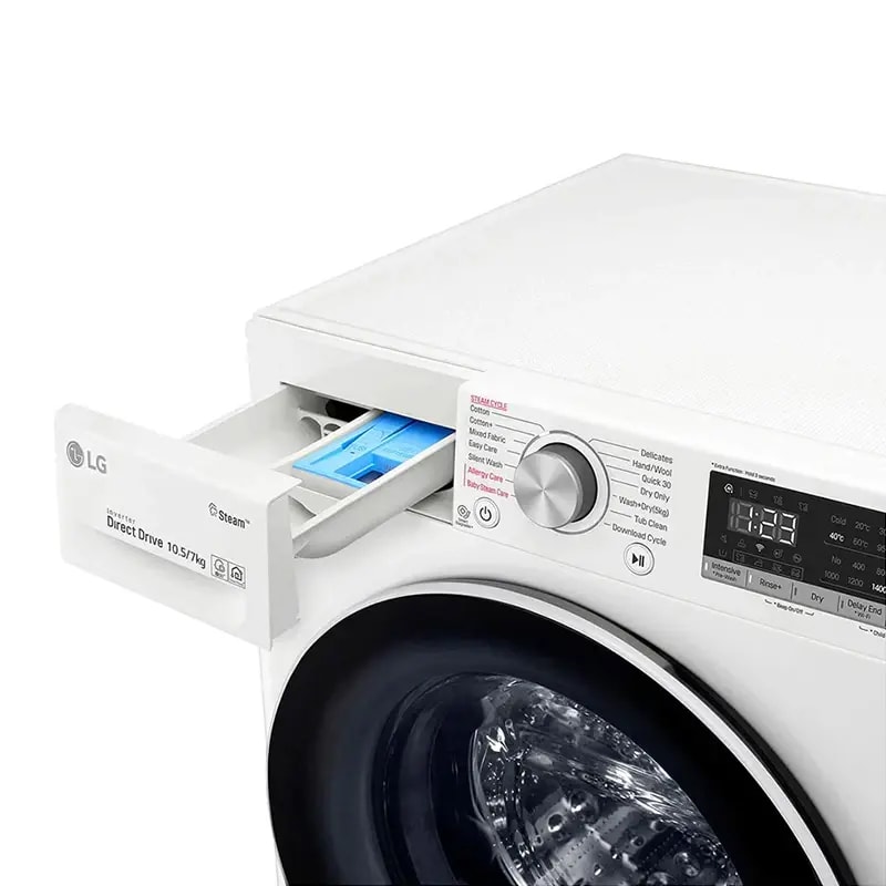 ماشین لباسشویی 10.5 کیلوگرم ال جی مدل F4V5RGP0W-4
